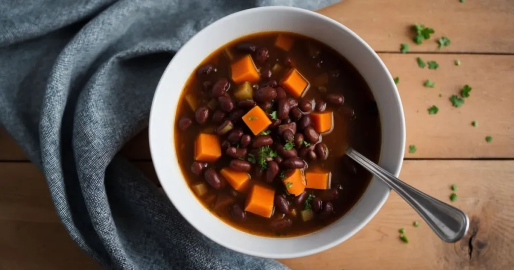 How do you get rid of the bitter taste in black bean soup