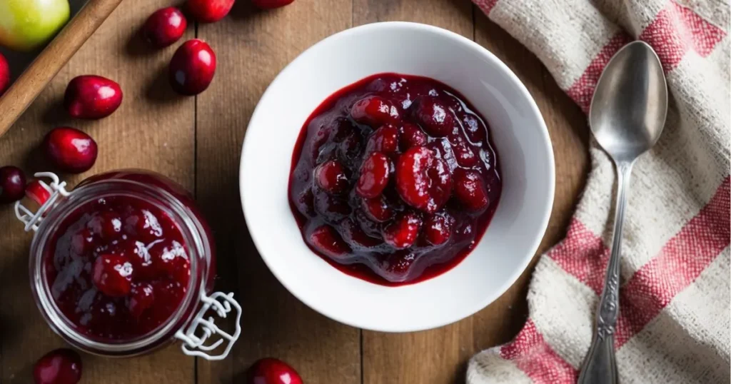 How do you spruce up cranberry sauce from a can