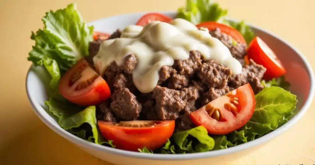 How much protein is in a burger bowl