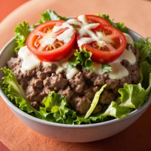 How much protein is in a burger bowl