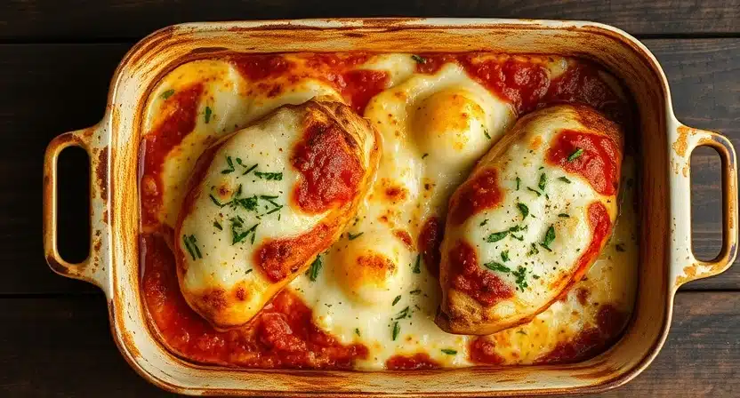 chicken parmigiana and parmesan