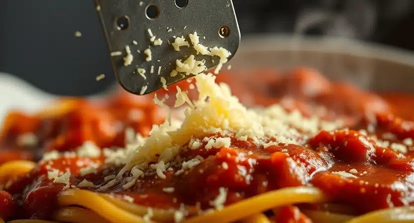 parmesan in pasta sauce