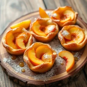 puff pastry peach recipes