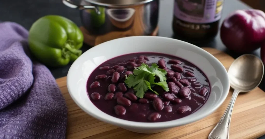 purple black bean soup recipe