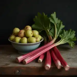 Do gooseberries taste like rhubarb