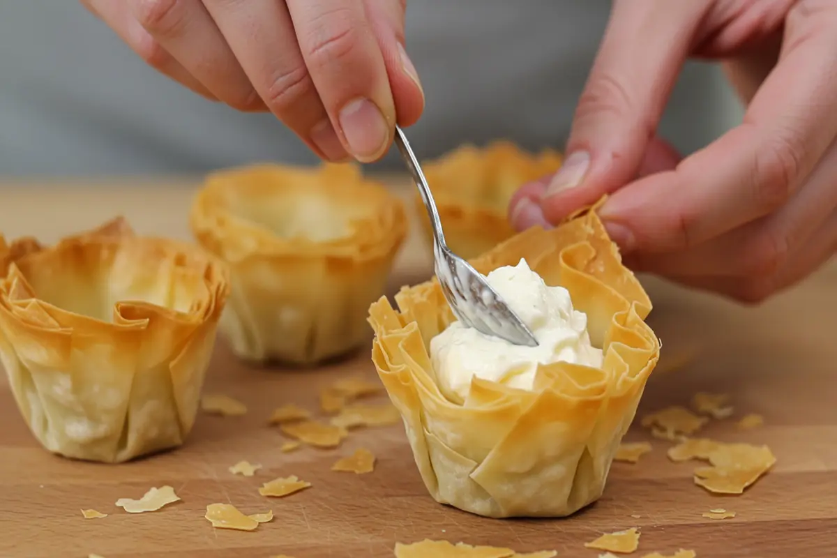 How do you keep phyllo shells from getting soggy