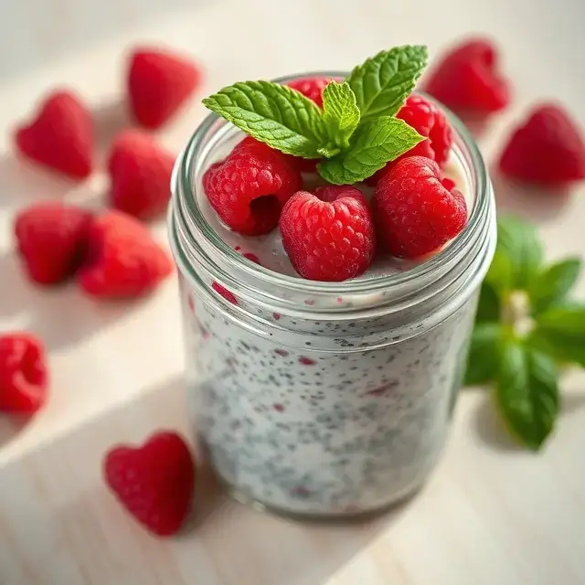 Raspberry Chia Pudding