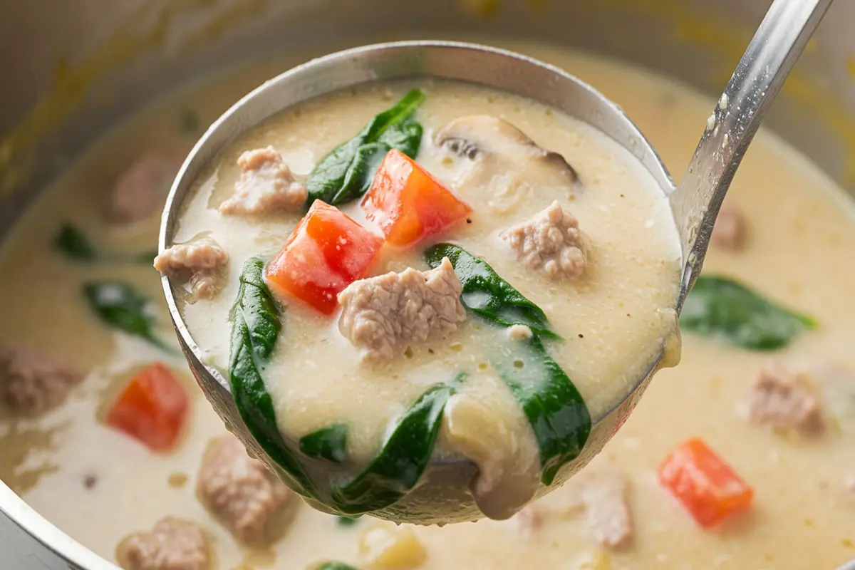 creamy parmesan italian sausage soup