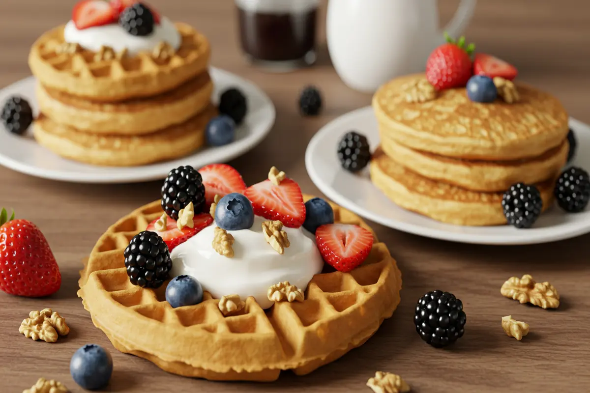 Is a waffle healthier than a pancake