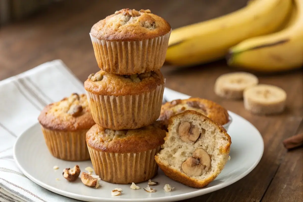 sourdough banana muffins