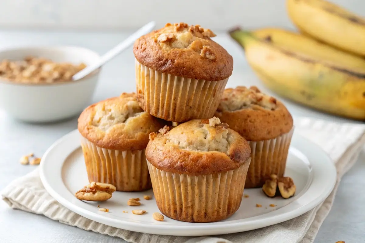 sourdough banana muffins